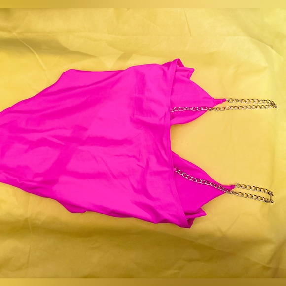 * NEW* Fashion Nova HOT PINK 1 pc SWIMSUIT - Picture 8 of 10